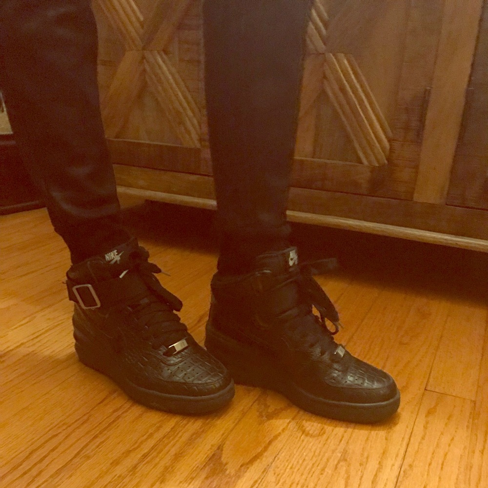 Nike Lunar Air Force 1 hi top wedge sneaker